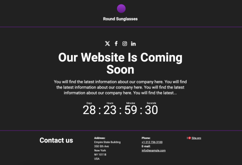 New website coming soon